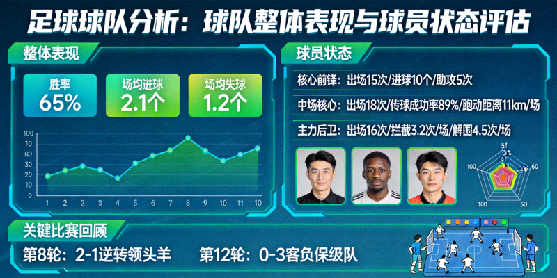 足球球队分析：球队整体表现与球员状态评估