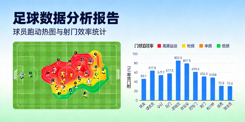 足球数据分析报告：球员跑动热图与射门效率统计
